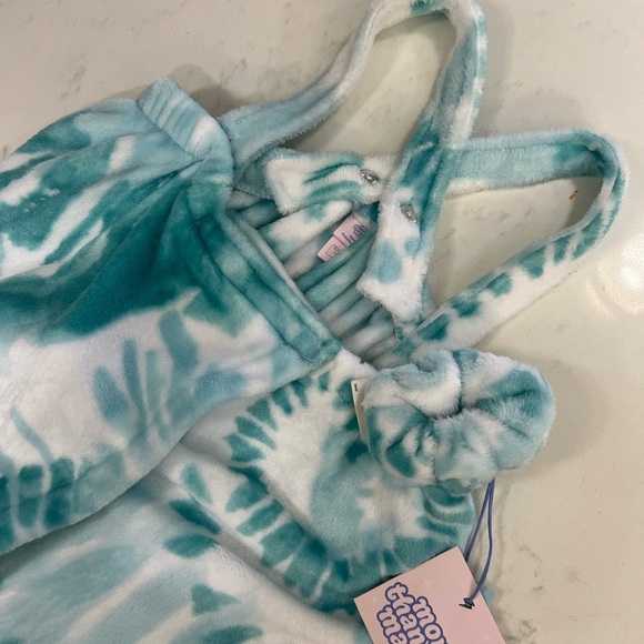 Turquoise Tie-Dye towel/robe Wrap Dress - Picture 11 of 11